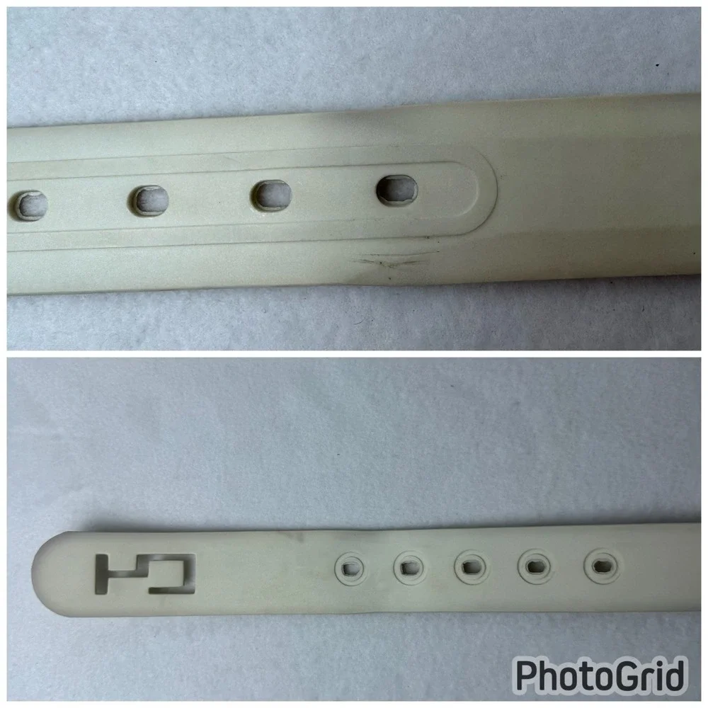 C4 Equestrian Belt Brindle Ridge Farms White Yellow Horse Adjustable READ